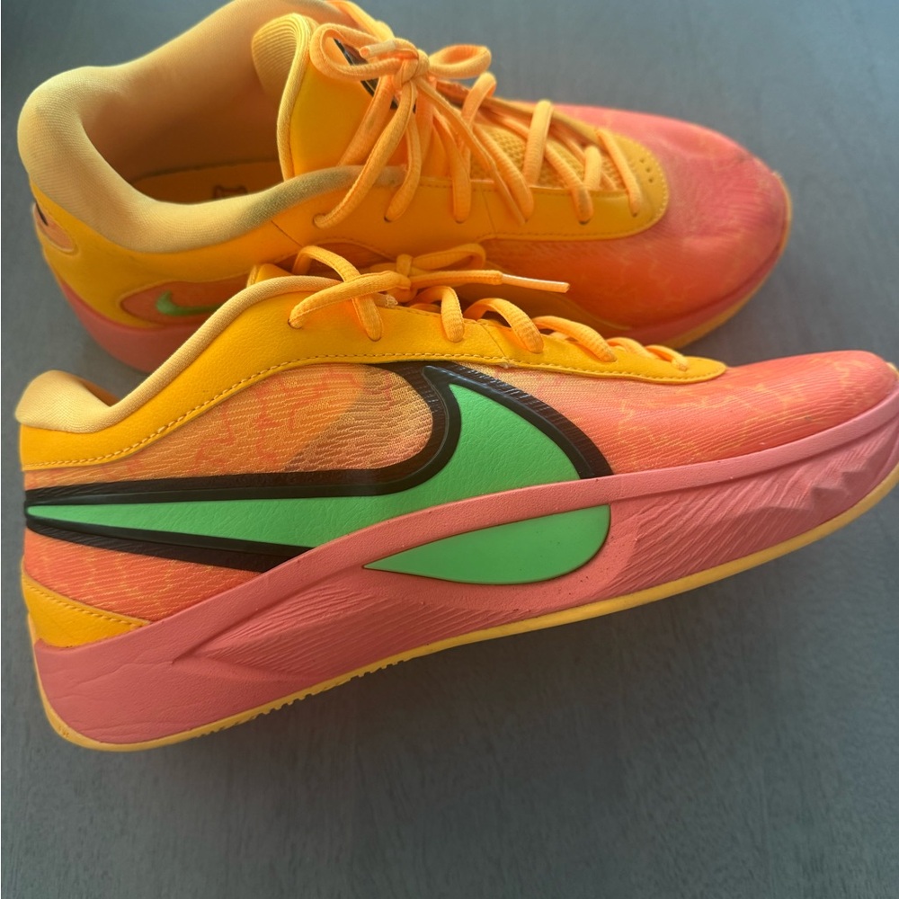 Nike Orange and Green Sneakers